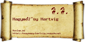 Hagymásy Hartvig névjegykártya
